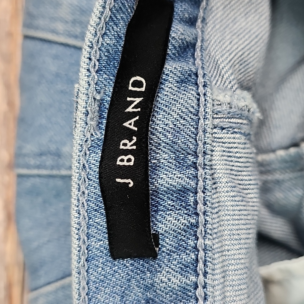 NEW J BRAND SELENA MID-RISE FRAYED BOOT-CUT CROPPED JEANS - Picture 10 of 14